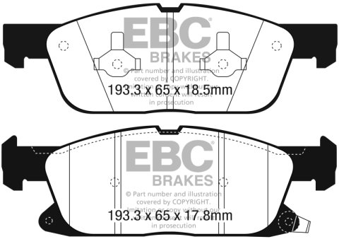 EBC S1 Brake Pad and Rotor Kit (1x ebcRK7715, 1x ebcUD18181) thumbnail 9