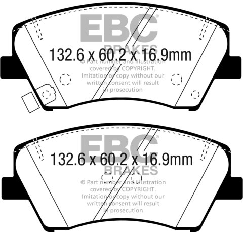 EBC S10 Brake Pad and Rotor Kit (1x ebcDP23075, 1x ebcGD7776) thumbnail 7