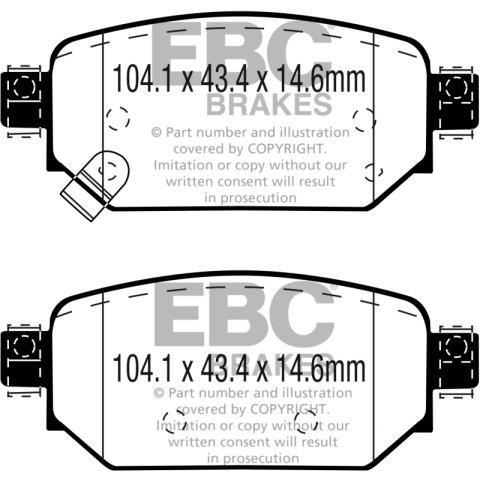 EBC S10 Brake Pad and Rotor Kit (1x ebcDP23081, 1x ebcGD7739) thumbnail 5