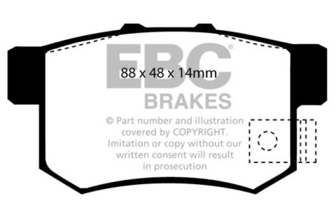 EBC S14 Brake Pad and Rotor Kit (1x ebcDP6781/2, 1x ebcRK7199) thumbnail 5