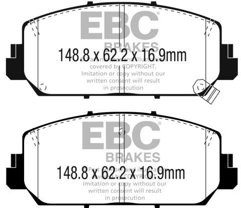 EBC S2 Brake Pad and Rotor Kit (1x ebcUSR7741, 1x ebcDP23049) thumbnail 9