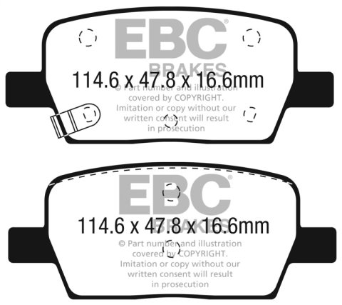 EBC S5 Brake Pad and Rotor Kit (1x ebcDP43064R, 1x ebcGD1694) thumbnail 9