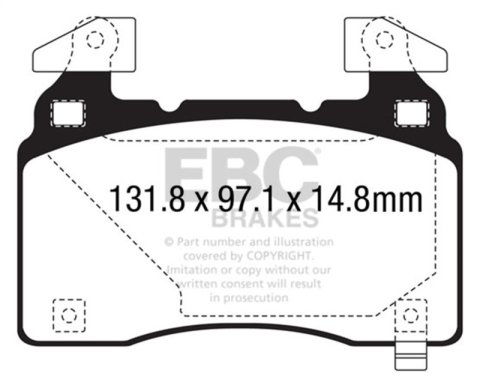 EBC S9 Brake Pad and Rotor Kit (1x ebcUSR7734, 1x ebcDP43028R) thumbnail 8