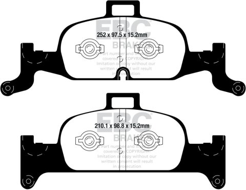 EBC S9 Brake Pad and Rotor Kit (1x ebcDP42290R, 1x ebcUSR2026) thumbnail 4