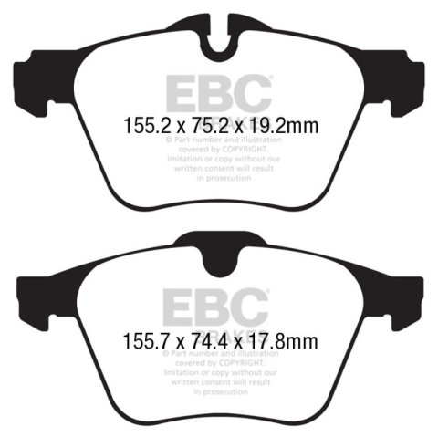 EBC S13 Brake Pad and Rotor Kit (1x ebcRK1788, 1x ebcDP42189R) thumbnail 8