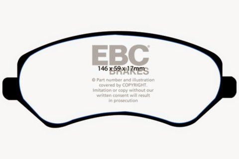 EBC Stage 2 Sport Disc Brake Kits for 2001-2007 CARAVAN, 2004-2007 TOWN & COUNTRY, 2001-2003 VOYAGER - S2KF1674 Pad and Rotor Kit thumbnail 8