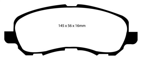 EBC S2 Brake Pad and Rotor Kit (1x ebcDP61614, 1x ebcUSR7380) thumbnail 3