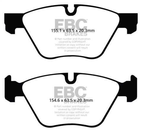 EBC S4 Brake Pad and Rotor Kit (1x ebcUSR1816R, 1x ebcDP32088C) thumbnail 5
