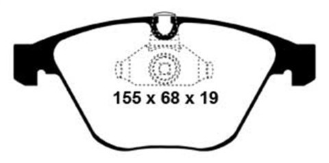 EBC S4 Brake Pad and Rotor Kit (1x ebcUSR1390, 1x ebcDP31449C) thumbnail 5