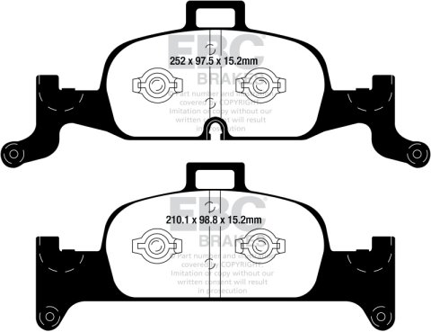 EBC S5 Brake Pad and Rotor Kit (1x ebcDP42290R, 1x ebcGD2025) thumbnail 9