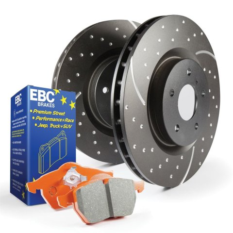 EBC S8 Brake Pad and Rotor Kit (1x ebcGD2074, 1x ebcED91798)