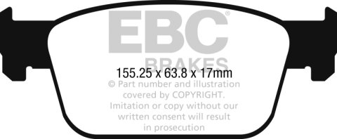 EBC S9 Brake Pad and Rotor Kit (1x ebcDP42273R, 1x ebcUSR1573) thumbnail 8