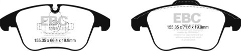 EBC S11 Brake Pad and Rotor Kit (1x ebcDP22252, 1x ebcRK2044) thumbnail 9