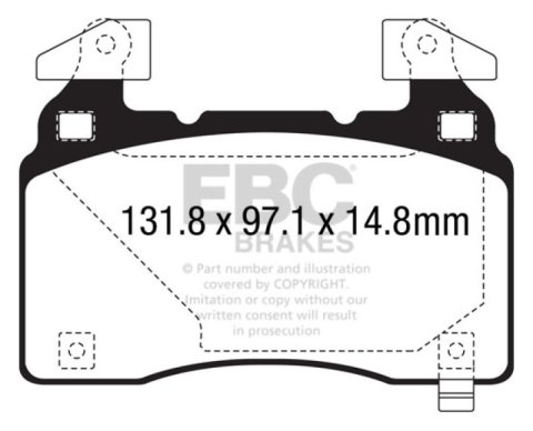 EBC S11 Brake Pad and Rotor Kit (1x ebcDP23028, 1x ebcRK2141) thumbnail 7