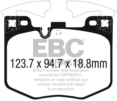 EBC S1 Brake Pad and Rotor Kit (1x ebcUD1867, 1x ebcRK2065R) thumbnail 2