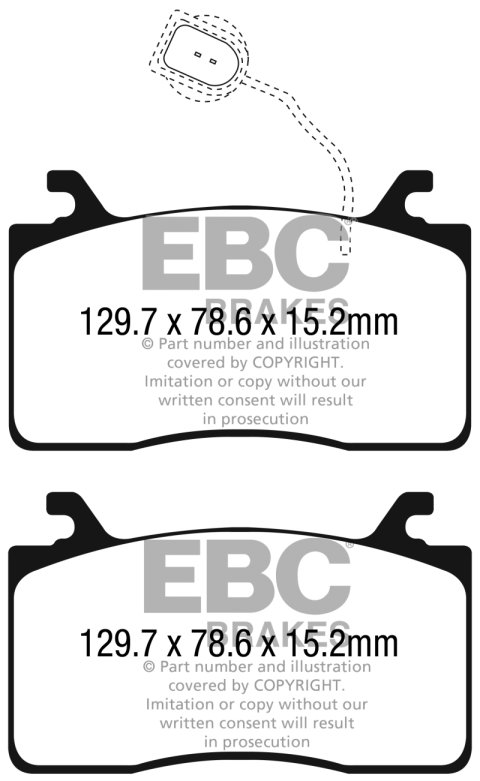 EBC S20 Brake Pad and Rotor Kit (1x ebcUD2052, 1x ebcUD1989, 1x ebcRK2129, 1x ebcRK2130) thumbnail 1