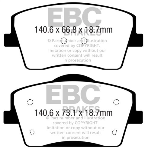 EBC S11 Brake Pad and Rotor Kit (1x ebcDP22365, 1x ebcRK2080) thumbnail 7
