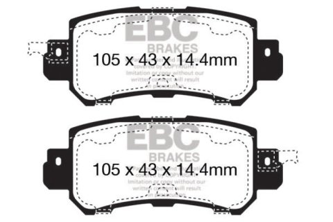 EBC S13 Brake Pad and Rotor Kit (1x ebcDP42135R, 1x ebcRK7803) thumbnail 7