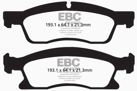 EBC S14 Brake Pad and Rotor Kit (1x ebcDP62136, 1x ebcRK2102) thumbnail 5