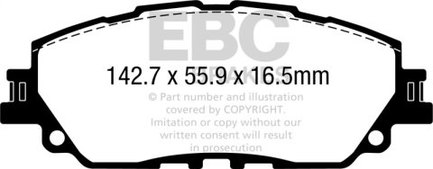 EBC S4 Brake Pad and Rotor Kit (1x ebcDP32378C, 1x ebcUSR7804) thumbnail 8