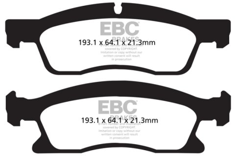 EBC S5 Brake Pad and Rotor Kit (1x ebcDP42136R, 1x ebcGD2102) thumbnail 8