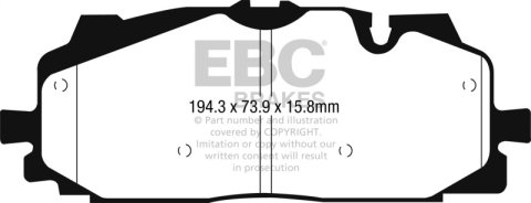 EBC S10 Brake Pad and Rotor Kit (1x ebcDP22277, 1x ebcGD2150) thumbnail 5