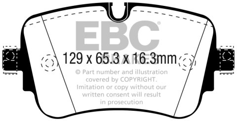 EBC S13 Brake Pad and Rotor Kit (1x ebcDP42299R, 1x ebcRK2151) thumbnail 3