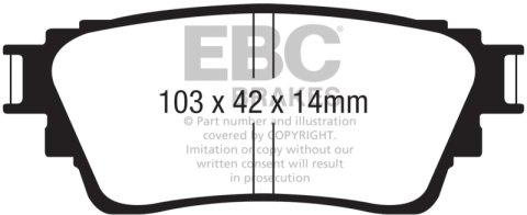 EBC S14 Brake Pad and Rotor Kit (1x ebcRK7670, 1x ebcDP62376) thumbnail 9