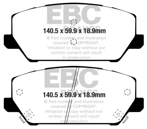 EBC S2 Brake Pad and Rotor Kit (1x ebcDP22343, 1x ebcUSR2217) thumbnail 6