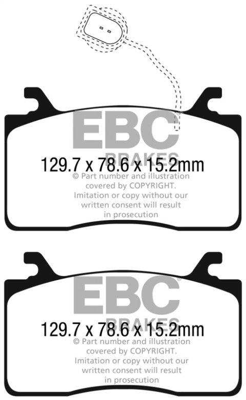 EBC S2 Brake Pad and Rotor Kit (1x ebcDP22325, 1x ebcUSR2130) thumbnail 7