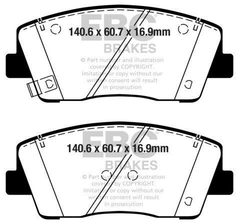 EBC S4 Brake Pad and Rotor Kit (1x ebcDP32358C, 1x ebcUSR7793) thumbnail 4