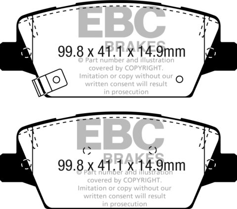 EBC S4 Brake Pad and Rotor Kit (1x ebcDP33086C, 1x ebcUSR7819) thumbnail 7