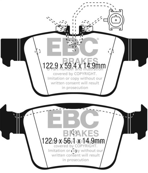 EBC S4 Brake Pad and Rotor Kit (1x ebcDP32315C, 1x ebcUSR2129) thumbnail 8