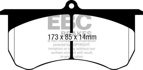 EBC S6 Brake Pad and Rotor Kit (1x ebcGD1724, 1x ebcDP52068NDX) thumbnail 9