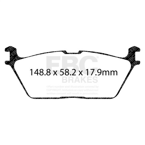 EBC S7 Brake Pad and Rotor Kit (1x ebcBSD7837, 1x ebcED93095) thumbnail 8