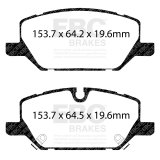 EBC S12 Brake Pad and Rotor Kit (1x ebcRK7732, 1x ebcDP33117C) thumbnail 8