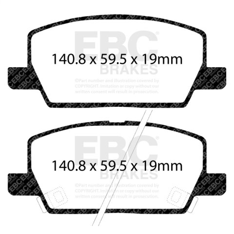 EBC S5 Brake Pad and Rotor Kit (1x ebcGD7680, 1x ebcDP42420R) thumbnail 8