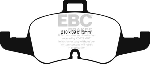 EBC S9 Brake Pad and Rotor Kit (1x ebcDP42256R, 1x ebcUSR7612) thumbnail 6