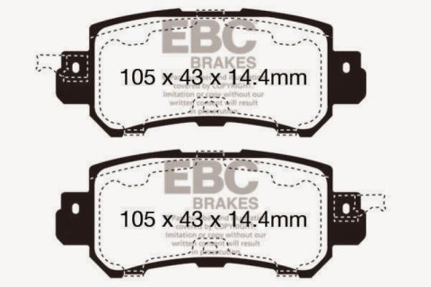 EBC S12 Brake Pad and Rotor Kit (1x ebcDP32135C, 1x ebcRK7803) thumbnail 8