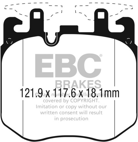 EBC S12 Brake Pad and Rotor Kit (1x ebcDP32304C, 1x ebcRK2116R) thumbnail 2