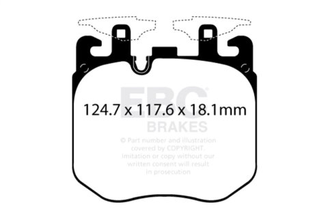 EBC S12 Brake Pad and Rotor Kit (1x ebcDP32304C, 1x ebcRK2116R) thumbnail 5