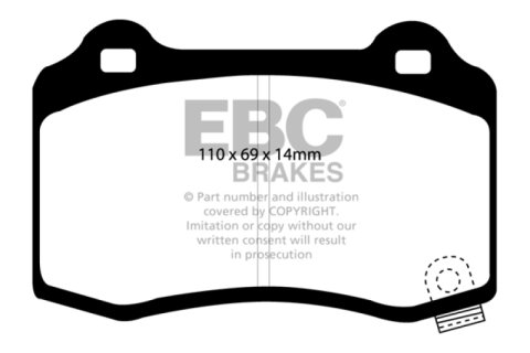 EBC S4 Brake Pad and Rotor Kit (1x ebcDP31788C, 1x ebcUSR2142) thumbnail 6