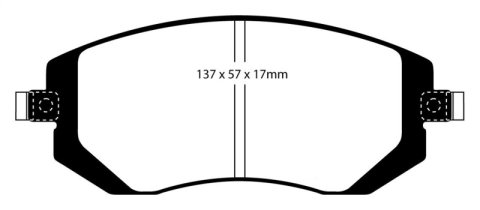 EBC S6 Brake Pad and Rotor Kit (1x ebcDP51661NDX, 1x ebcGD7411) thumbnail 1