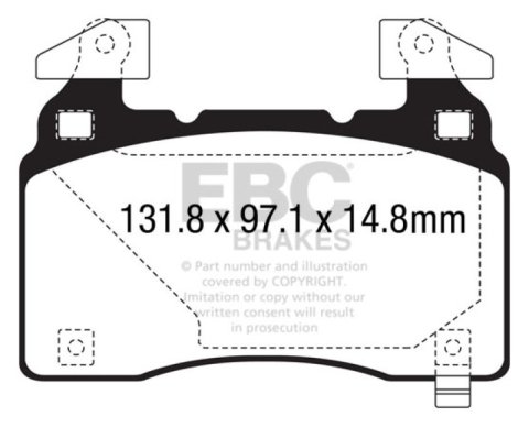 EBC S13 Brake Pad and Rotor Kit (1x ebcDP43028R, 1x ebcRK7722S) thumbnail 4