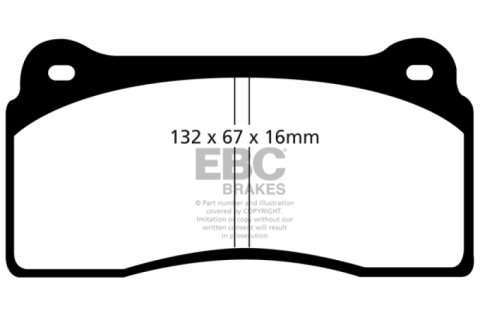 EBC S13 Brake Pad and Rotor Kit (1x ebcDP41110R, 1x ebcRK7905) thumbnail 5