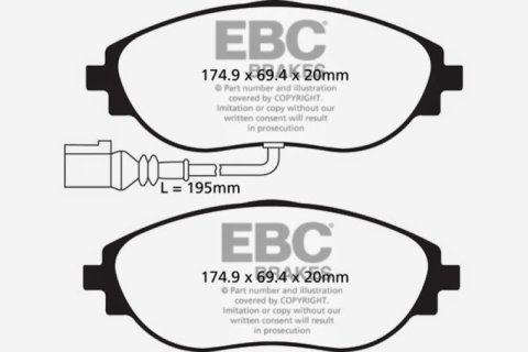 EBC S13 Brake Pad and Rotor Kit (1x ebcRK7612, 1x ebcDP42127R) thumbnail 9