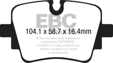 EBC S13 Brake Pad and Rotor Kit (1x ebcDP42190R, 1x ebcRK2097) thumbnail 8