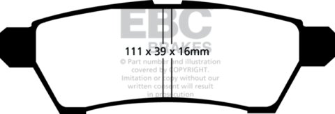 EBC S13 Brake Pad and Rotor Kit (1x ebcDP41746R, 1x ebcRK7866) thumbnail 7