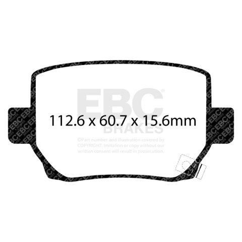 EBC S13 Brake Pad and Rotor Kit (1x ebcDP42419R, 1x ebcRK7908) thumbnail 5