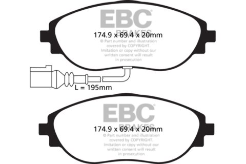 EBC S1 Brake Pad and Rotor Kit (1x ebcUD1633, 1x ebcRK7612) thumbnail 6